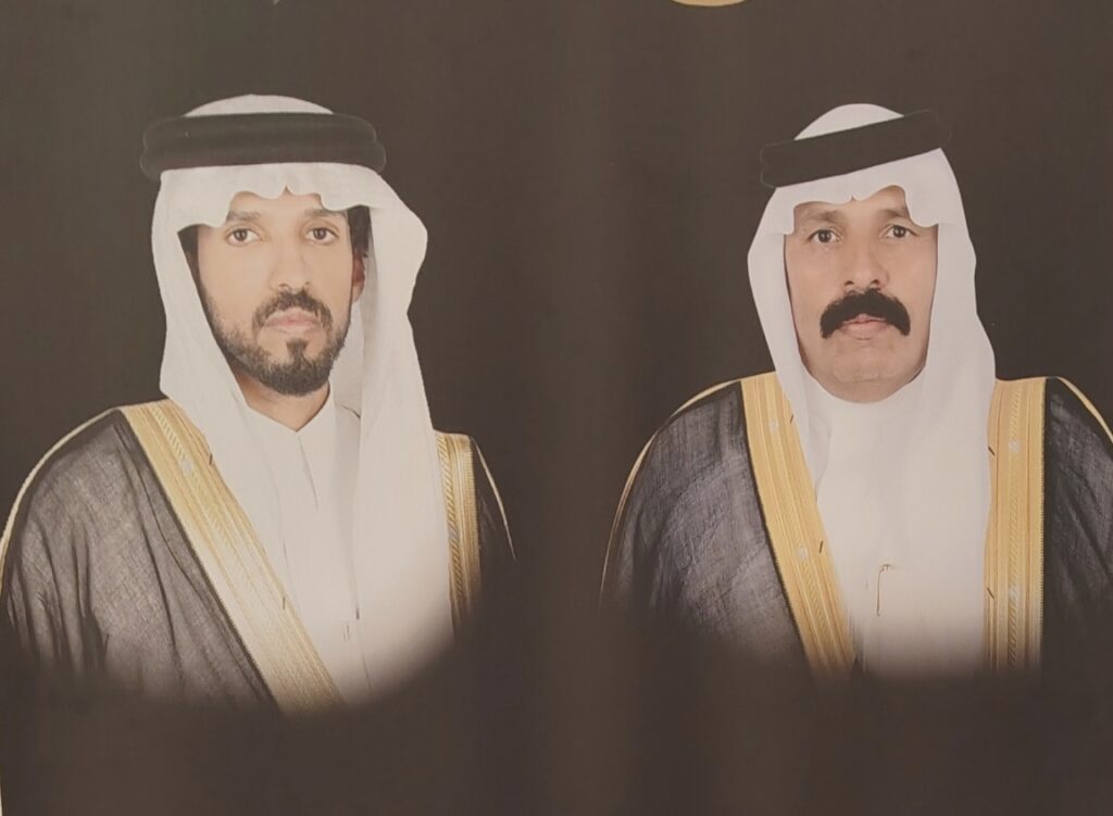 عبدالله بن مدهش ال عويد عريسا في قاعة الهدا بالأحساء
